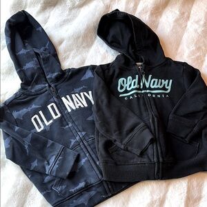 Old Navy Kids' Black and Blue Hoodies